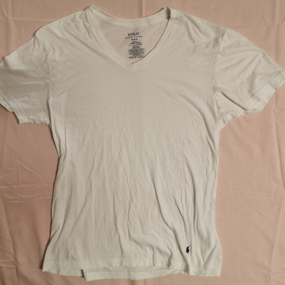 Polo Ralph Lauren Men's Classic Fit 100% Cotton White Short Sleeve Tee Shirt M